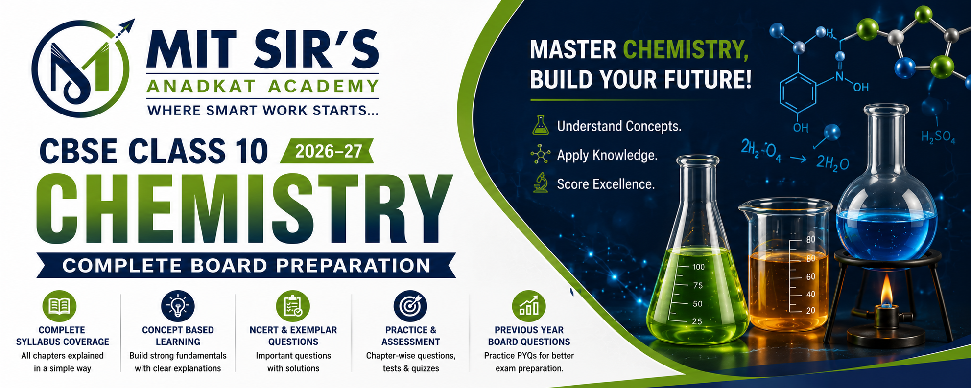 CBSE CLASS 10 CHEMISTRY | Offline Classroom Program – MIT SIR’S Academy